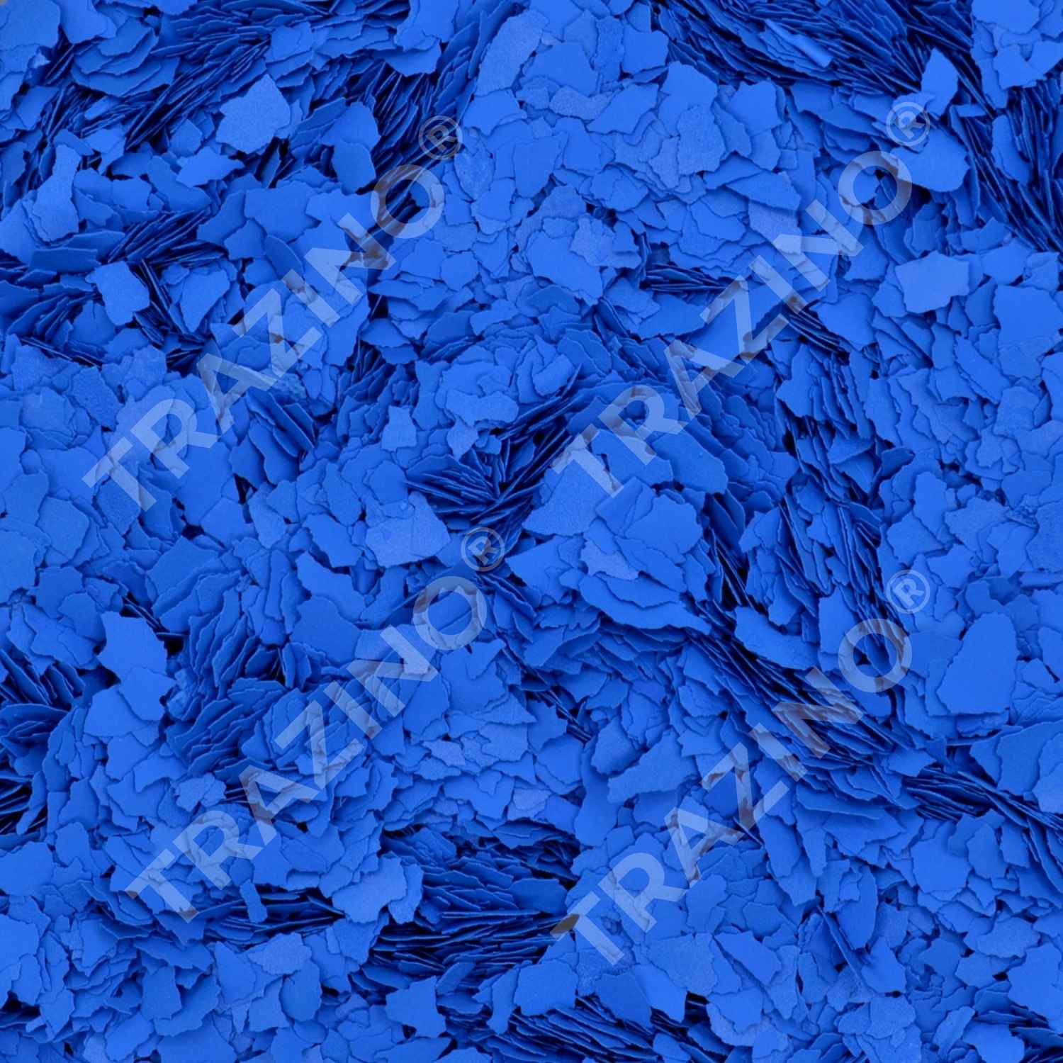 Trazino® Farbchips in Königsblau zum Einstreuen für Beschichtungen Trazino® Farbchips in Königsblau zum Einstreuen für Beschichtungen